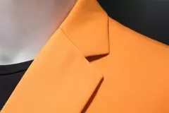 Blazers casuais monocromáticos de botão único masculino, smoking de luxo, terno de negócio de qualidade, jaquetas slim fit, jaquetas masculinas, 6XL, 5XL, 4XL, primavera - comprar online