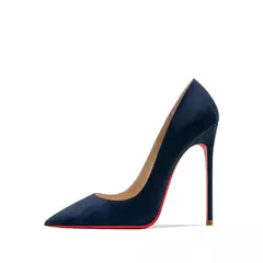 2022 outono nova mulher sapatos de salto alto sexy apontou camurça vermelho brilhante fundo bombas moda temperamento rasa sapatos de casamento - Wolf Magazine