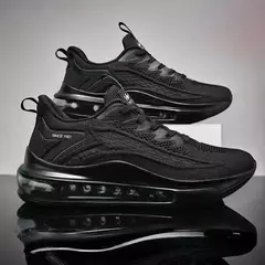 Moda masculina sapatos casuais almofada de ar tênis de corrida nova moda respirável fundo macio masculino tênis casuais sapatos de luxo