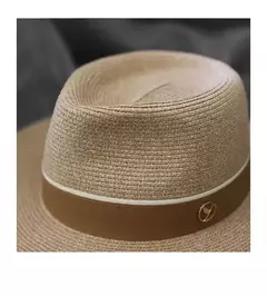 Chapéu de Palha Aba Larga para Mulheres e Homens, Boné de Sol de Praia, Proteção UV, Fedora Natural, Panamá, Macio, Designer, Presente de Aniversário, Verão, Novo