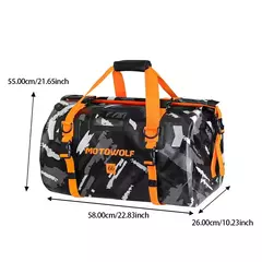 Universal impermeável motocicleta cauda sacos, assento traseiro, ciclismo, acampamento, viagens, moto, scooter, pacote de bagagem do esporte, 66L, 40L na internet