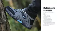 Ténis de couro respirável masculino, sapatos casuais, sapatos de caminhada confortáveis, antiderrapantes, exterior, caminhada, moda, novo - comprar online
