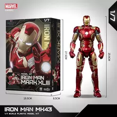 Fondjoy marvel armadura anti-hulk montar brinquedo filme personagem modelo 18 polegadas figuras de ação led pode emitir luz modelo presente para menino