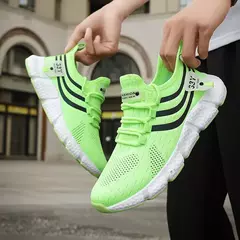 Sapatilhas Esportivas de Malha Respirável Masculina e Feminina, Leve, Casual, Ténis, Luxo, Masculino, Ténis, Marca - comprar online