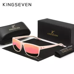Kingseven óculos de sol polarizados para homens e mulheres, moldura quadrada, melhor para dirigir, viagens ao ar livre, novo lc755 na internet