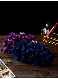 Bolsa de embreagem floral para mulheres, bolsa de casamento para noivas e senhoras, 8 cores, branco, azul, roxo, sacos de flores de noite na internet