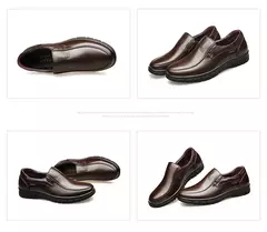Sapatos casuais de couro genuíno para homens plataforma plana sapatos de caminhada ao ar livre mocassins tênis respiráveis sapatos feitos à mão - comprar online