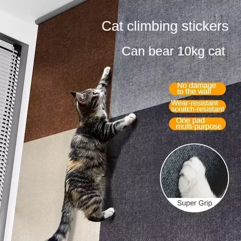 Anti Cat Scratch Crawling Mat, tapete auto-adesivo, DIY Cats Scratch Board, patas Sharpen, brinquedos aparáveis, sofá