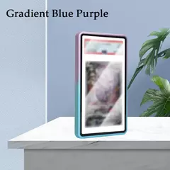 Capa protetora de cartões graduados de liga de alumínio de cor gradiente para PSA/BGS, suporte de exibição de pára-choques de cartão comercial resistente a UV e arranhões - loja online