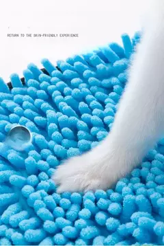 Toalha de pelúcia macia para animais de estimação, fibra absorvente, secagem rápida, roupão de banho para gatos, limpeza conveniente, acessórios para cães, novo, 2024 - loja online