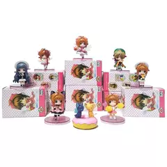 Anime Card Captor Sakura Q Version, Brinquedos Modelo em PVC, Estilo Aleatório, Action Figure Kawaii, Coletar Ornamentos, Presentes, 1Pc
