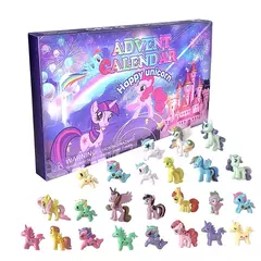 Imagem do Lego Robort Surpresa Figuras Anime para Meninas, Pony Harry Potter Modelo Bonecas PVC, Brinquedos Infantis Caixa de Presente, Calendário do Advento, Surpresa