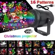 Projetor Laser LED Snowflake, impermeável Girando Luzes Do Palco, Decoração De Natal, 16 Padrões - Wolf Magazine