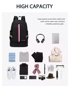 TINYAT-Mochila impermeável para homens e mulheres, bolsa de volta à escola com armazenamento de sapatos, dobrável, resistente a manchas, estudante - Wolf Magazine