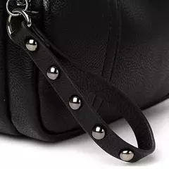 Cor sólida elegante rebite zíper bolsa de telefone móvel feminino simples cou - loja online