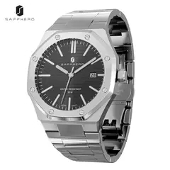 SAPPHERO Relógios masculinos marcas de luxo movimentos importados aço inoxidável relógios à prova dwaterproof água presente masculino relógios de quartzo - comprar online