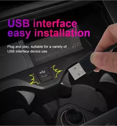 1/2/3/4/5m carro led luzes ambientais tira rgb neon fibra óptica modo múltiplo atmosfera interior iluminação diy usb el lâmpada de fiação - loja online