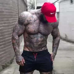 Calça de treino respirável masculina, calção de ginástica, moletom fino, esportes de maratona, moda verão 2024 - loja online