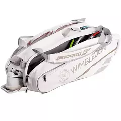 Babolat-Wimbledon Raquetes de Tênis para Homens e Mulheres, Mochila Desportiva, Compartimento Independente de Sapato, Possui Até 6, Original