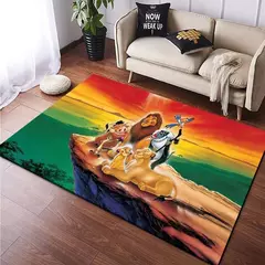 Imagem do Simba o rei leão simba tapete para crianças, tapete para sala de estar, quarto, sofá, banheiro, 15 tamanhos