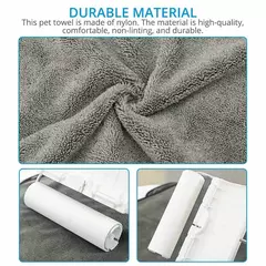 Super absorvente grande filhote de cachorro cão de estimação toalha roupão toalhas de banho de secagem rápida gato toalha de banho suprimentos de banho toalha de cão microfibra - loja online