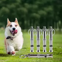Apito de cachorro com chaveiro ajustável, pare de latir, recall profissional para cachorro, gato, animal de estimação, 1 pc, 2pcs - Wolf Magazine