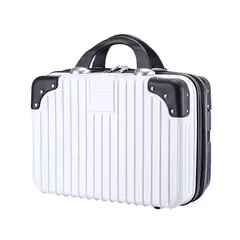 Mini Bagagem Cosmetic Box, Mão Bagagem Organizador, Maquiagem Case, Pequena Mala De Viagem, Caixa De Senha, Boarding Case, 14";;VERDADEIRO;;"D - loja online