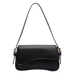 Imagem do Bolsas crossbody de couro vintage para mulheres, aba pequena, bolsa axila, bolsas axilas e bolsas, designer feminina, 2024