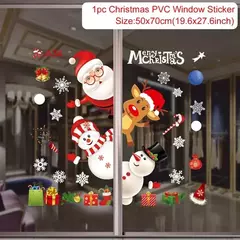 Decoração de Feliz Natal para casa, parede e janela adesivos ornamentos, guirlanda de ano novo, Noel Festoon, 2022, 2025 na internet