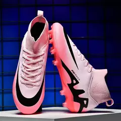 Botas de campo de futebol profissional para homens, grampos antiderrapantes, sapatos de treinamento de grama interna para crianças, sociedade original - Wolf Magazine
