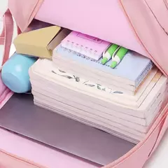 Imagem do School Bag Set Inclui Study Bag e Pencil Case, Mochila de grande capacidade, Charme impermeável dos desenhos animados, Mochila de viagem ao ar livre, 3 pcs