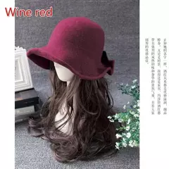 Chapéu de lã de bowknot vintage feminino, Fedoras para senhoras, cúpula de feltro para casamento Igreja Jazz, boné feminino elegante, outono e inverno - comprar online