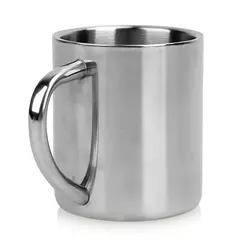 Imagem do Double Wall Anti Scalding Coffee Mug, Copo de bebida inoxidável portátil isolado, Aço potável, Polimento Beer Tea Juice, 220ml