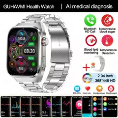 Micro exame físico de grau médico relógio inteligente para homens, ECG, PPG, glicose no sangue, freqüência cardíaca, pressão arterial, relógios de saúde, novo, 2024 na internet