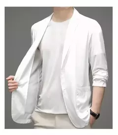 Blazers masculinos de negócios slim fit, blazers casuais, casacos de primavera, roupas formais, casacos de grife masculinos, tamanho 4x, novos, verão - comprar online