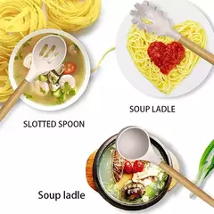 Imagem do Silicone utensílio conjunto com suporte, 36pcs
