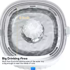 Fonte ultra silenciosa para gatos, APETDOLA Bebedor automático para gatos e cães de 2 l, fonte de água gatos com 6 camadas filtradas, 4 altura de fonte e bandeja de aço inoxidável - loja online