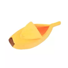 Cama para animais de estimação em formato de banana, tapete confortável para ninho de gato, almofada de inverno, quente, macio, engraçado, saco de dormir para gatinhos, acessórios fofos e aconchegantes para cães - loja online