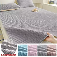 Verão resfriamento acolchoado colchão protetor capa látex engrossado respirável colchão topper para único duplo rainha rei tamanho cama