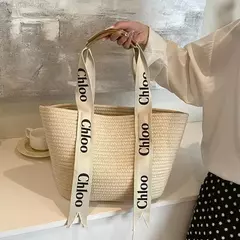 Cesta Vegetal Tecida à Mão para Mulheres, Sacola De Palha, Designer Bags, Designer Bags, Bolsas De Praia, Férias, Beira-mar, Verão