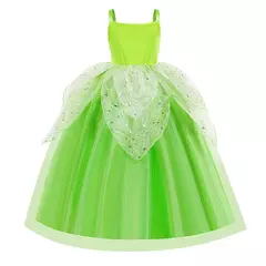 Meninas coloridas princesa bella elsa anna rapunzel tiana neve branca halloween cosplay traje festa de aniversário vestido de páscoa - comprar online