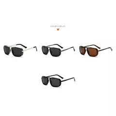 Óculos de sol masculino Punk, Aviator Square, Uv400, Twin-Beam, Novo