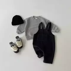 Macacão de veludo para bebê recém-nascido, macacão casual para meninos, macacão de babá para meninas, roupas de outono e inverno, 2023 - loja online