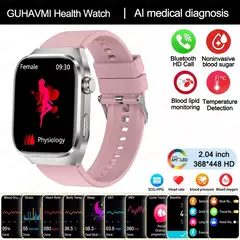 Micro exame físico de grau médico relógio inteligente para homens, ECG, PPG, glicose no sangue, freqüência cardíaca, pressão arterial, relógios de saúde, novo, 2024 na internet
