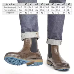 Tamanho 7 ~ 13 Chelsea Homens Botas 2023 Estilo Americano Confortável Moda Bota - comprar online