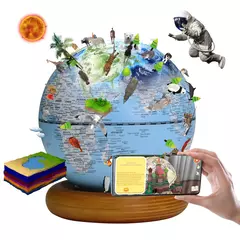 Globo Educacional Inteligente para Crianças, Brinquedo AR Interativo, Ideal para Aprendizagem Pré-Escolar, Presente de aniversário para meninos e meninas, Brinquedos STEM na internet