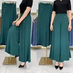 Calça casual elegante de pernas largas para mulheres, novo estilo, fina, anti-rugas, calça feminina, verão, Dropshipping, 2021 na internet