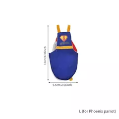 Fralda de papagaio bonito pássaro fralda fisiológica cockatiel pombos pequeno médio grande animais de estimação aves terno de vôo roupas fralda lavável - comprar online