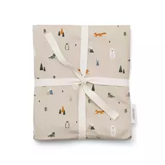 Conjunto de cama de algodão orgânico para meninos e meninas adolescentes, capas de edredão, fronhas, crianças, roupa de cama, impresso, crianças, lençol, 3 tamanhos, 2 peças - Wolf Magazine