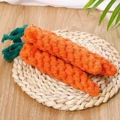 1pc pet nó brinquedo para cão e gato forma cenoura cão mastigar brinquedos corda de algodão brinquedos para cães internos brinquedos do gato acessórios do cão